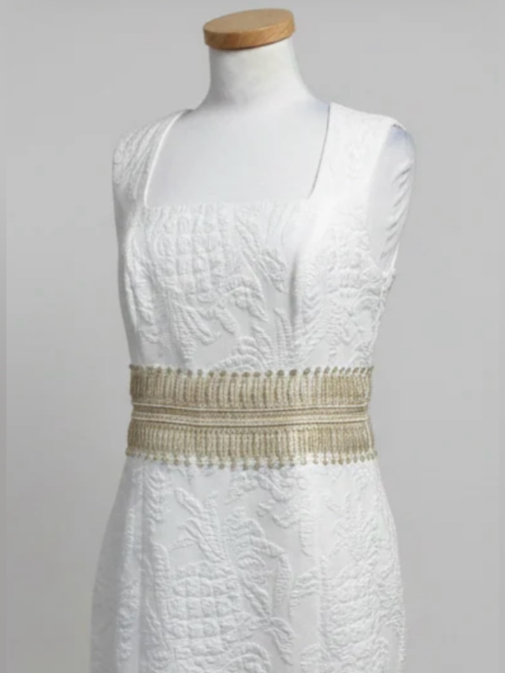 Lily Pulitzer Dress with Gold Embellished Waistband